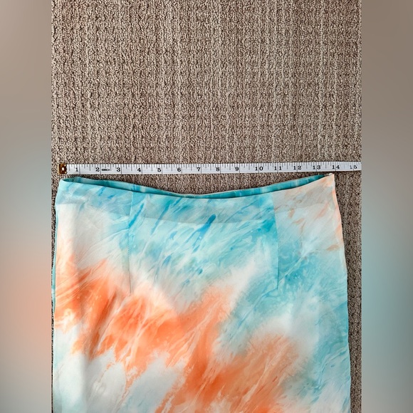 #17 Women's contemporary Nasty Girl tie died midi skirt in Size US 6/Medium. - Picture 2 of 6